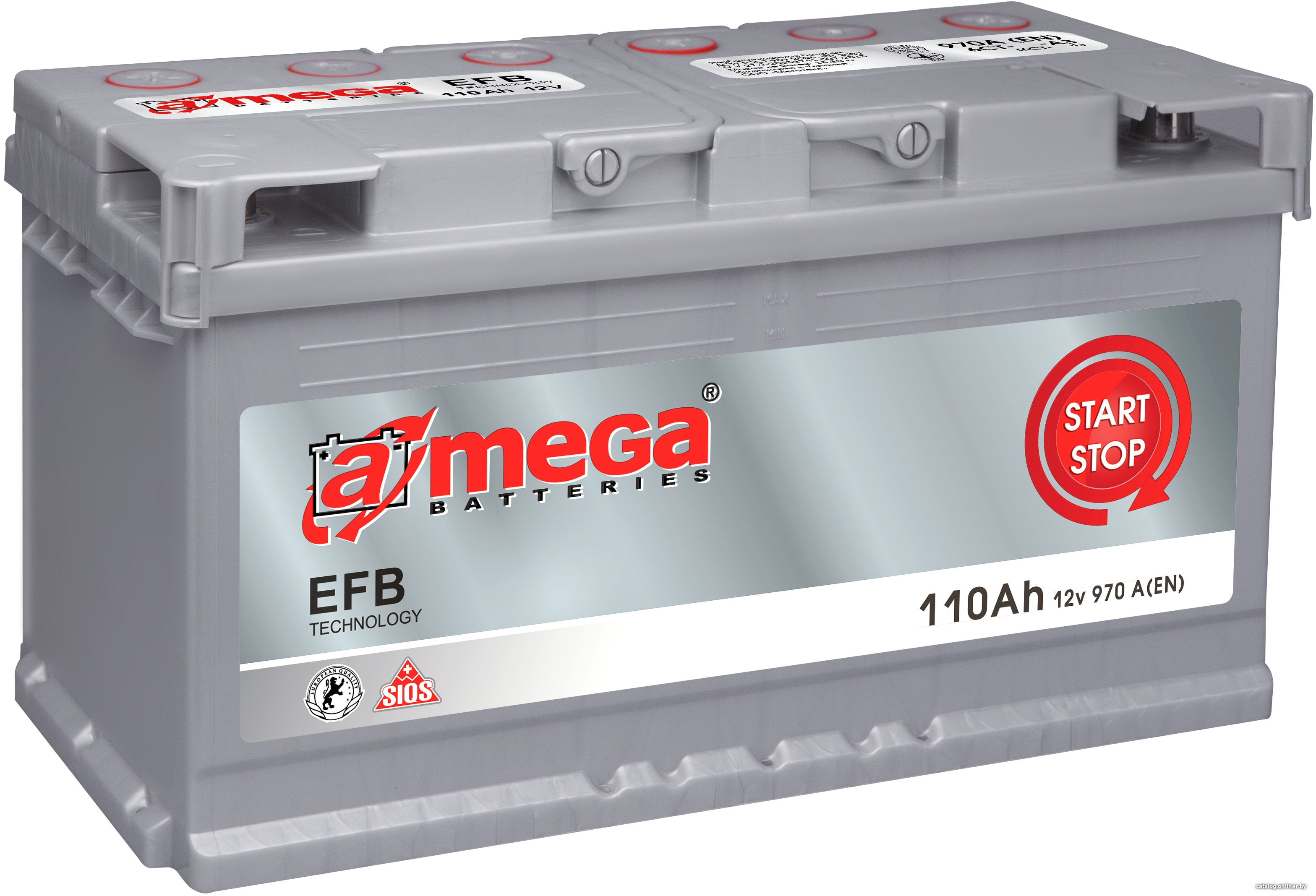 Аккумулятор A-mega EFB (110 A/h), 970А R+