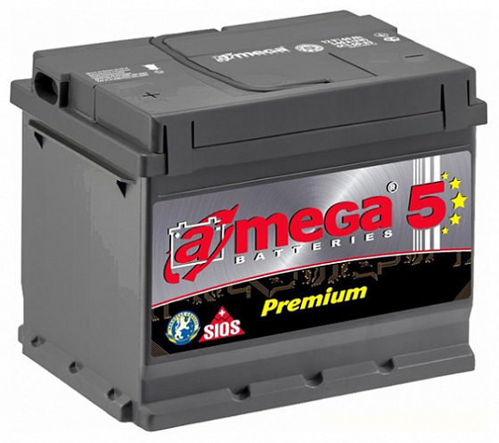 Аккумулятор A-mega Premium (60 A/h), 600А R+