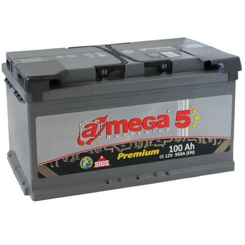 Аккумулятор A-mega Premium (100 A/h), 950А R+