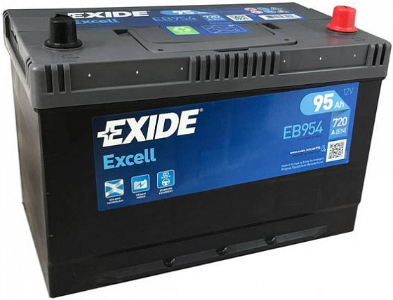 Аккумулятор Exide Excell EB954 (95 A/h), 720A R+ JIS