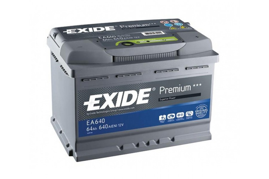 EXIDE EA640 Аккумулятор Exide Premium EA640 (64 A/h), 640A R+