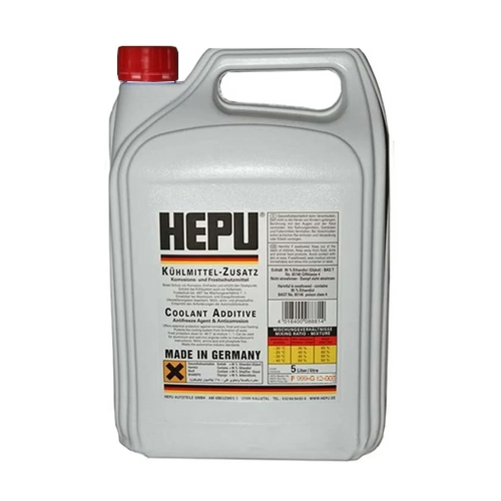 HEPU P999G12005 Антифриз Hepu G12 -40°C, 5л